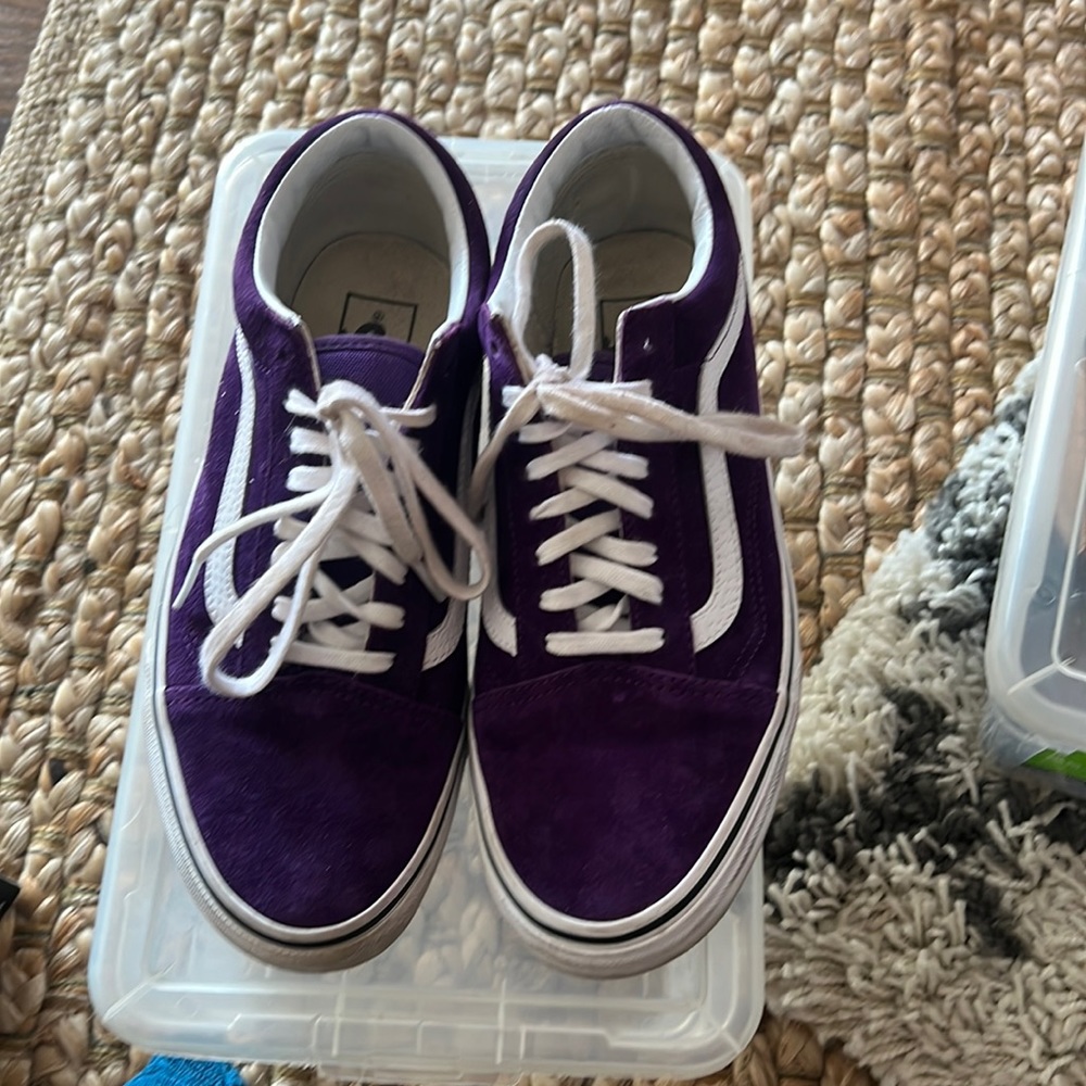 Purple Velvet Old Sokol Vans